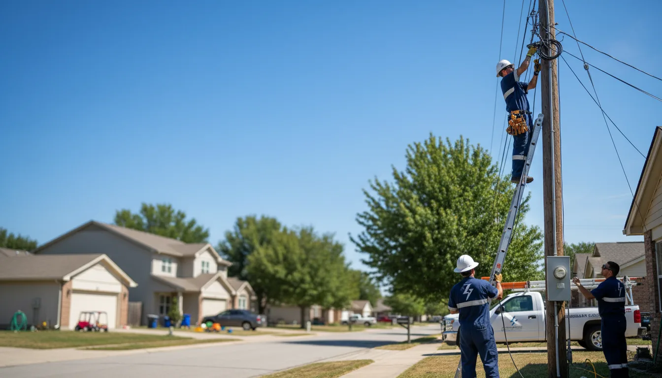 Residential electrician providing installation services in Northwood, ND
